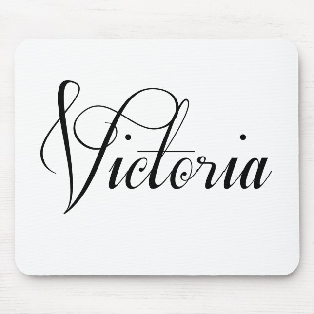 Hennes Namn är Victoria Calligraphy Musmatta (Framsidan)
