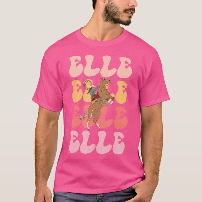 Hennes namn Häst Ridning Hobby T Shirt (Framsida)