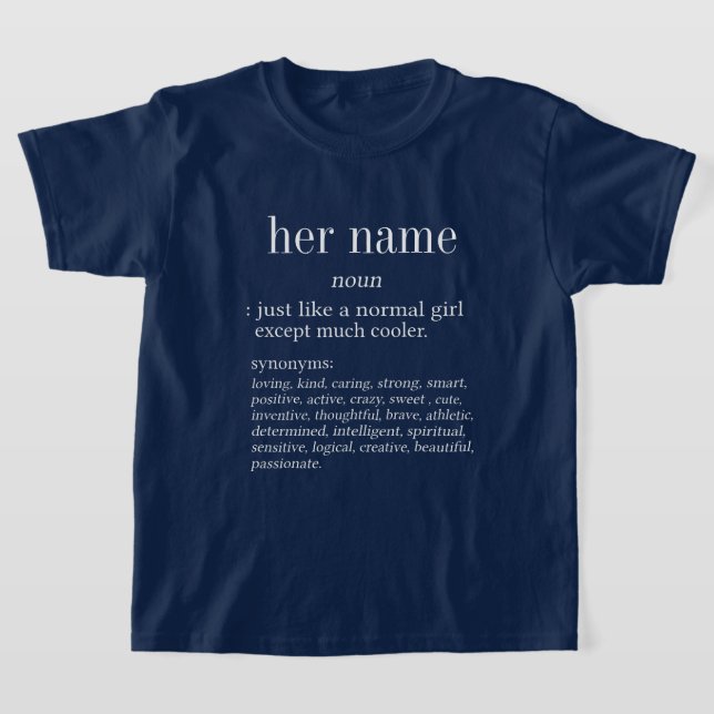 Hennes namn t shirt (Laydown)