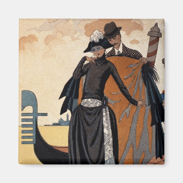 Hennes och hans Mode Illustration, 1921 (pochoir p Magnet (Framsidan)