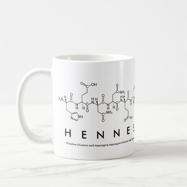 Hennes peptide namn mugg (Vänster)