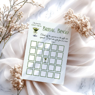Hennes Perfekt Matcha Möhippa Bingo Card Inbjudningar