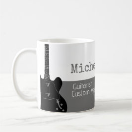 hennes professionell (guitarist) halvvitt grått ha kaffemugg
