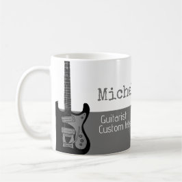 hennes professionell (guitarist) halvvitt grått ha kaffemugg