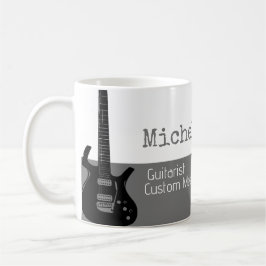 hennes professionell (guitarist) halvvitt grått ha kaffemugg
