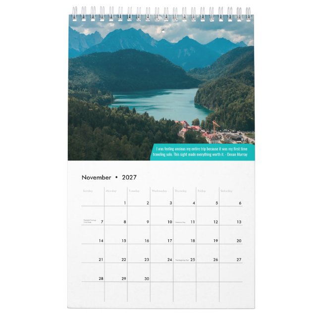 Hennes resekalender Äventyr 2022 Kalender (Nov 2027)