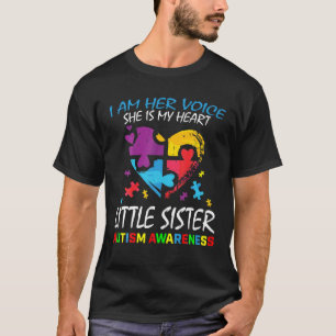 Hennes röst min hjärtliga lilla syster Autism-medv T Shirt