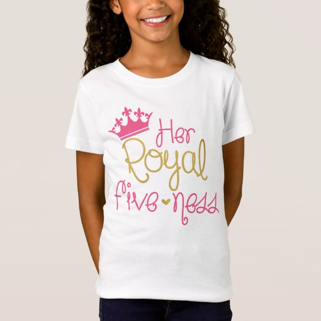 Hennes Royal 5:e födelsedag T Shirt (Framsida)
