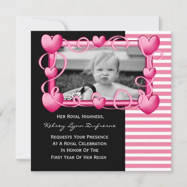 Hennes Royal Höghet med inbjudan till foto-födelse (Framsida)