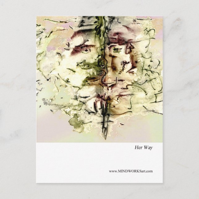 Hennes sätt vykort (Framsida)