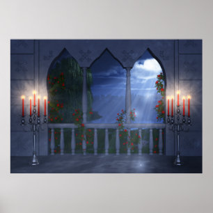 Hennes Silver Mantle Print Poster