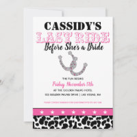 Hennes sista Ride Disco Cowgirl Bachelorette Itine