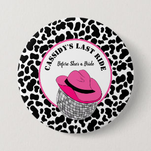 Hennes sista Ride Disco Cowgirl Bachelorette Party Knapp