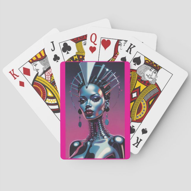 Hennes Skönhet Var Oskiljaktig Casinokort (Baksidan)