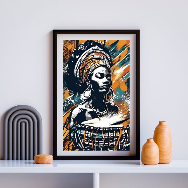 Hennes Soul-Tribal Drottning av Drum II Poster (Skapare uppladdad)