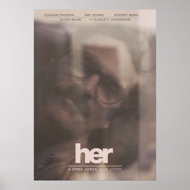 Hennes Spike Jonze Kärlek Story Poster (Framsidan)