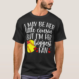 Hennes Största Fan Softboll Kusin Till En Softboll T Shirt