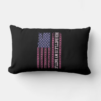 Hennes strid är min kamp, design för bröstcancer lumbarkudde