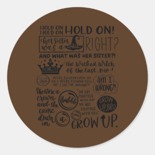 Hennes syster var en häxa  runt klistermärke