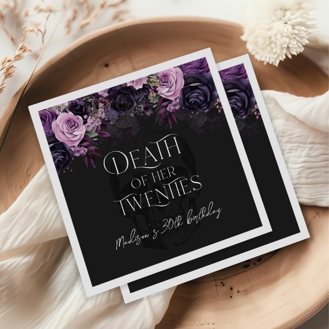 Hennes tjugoårsjubileum 30års födelsedag Party Pappersservett (Skapare uppladdad)