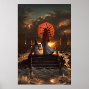 Hennes tystlåtna Silhouette Poster