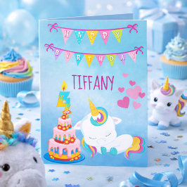 Hennes Unicorn Magic 4e födelsedagen Kort