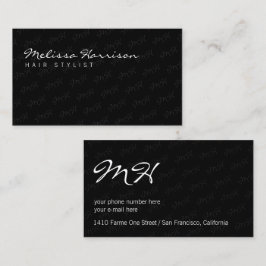 Hennes unika, attraktiva moderna professionell grå visitkort