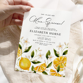 Hennes viktigaste Squeeze Lemon Party Möhippa Inbjudningar