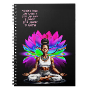 Hennes visdom Grow fotopatbook med Spiral Anteckningsbok