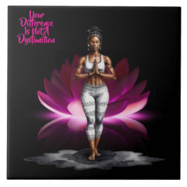 Hennes visdomsskillnad keramiska plattor kakelplatta