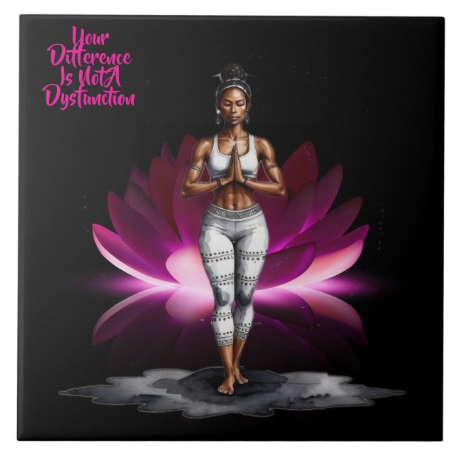 Hennes visdomsskillnad keramiska plattor kakelplatta (Framsidan)