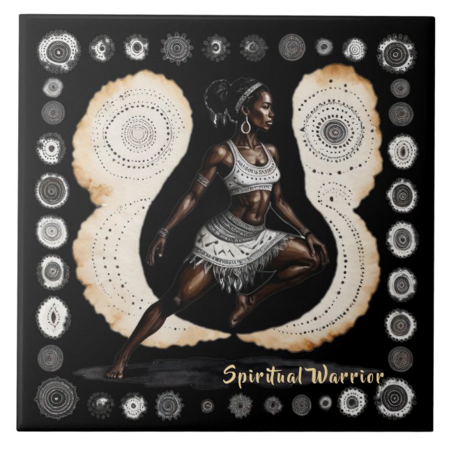 Hennes Wisdom Warrior Ceramic Tile Kakelplatta (Framsidan)