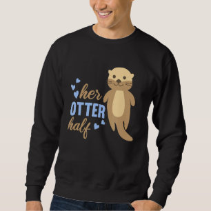 Hennes yttre halvförhållande Cute Animals Girlfrie Lång Ärmad Tröja