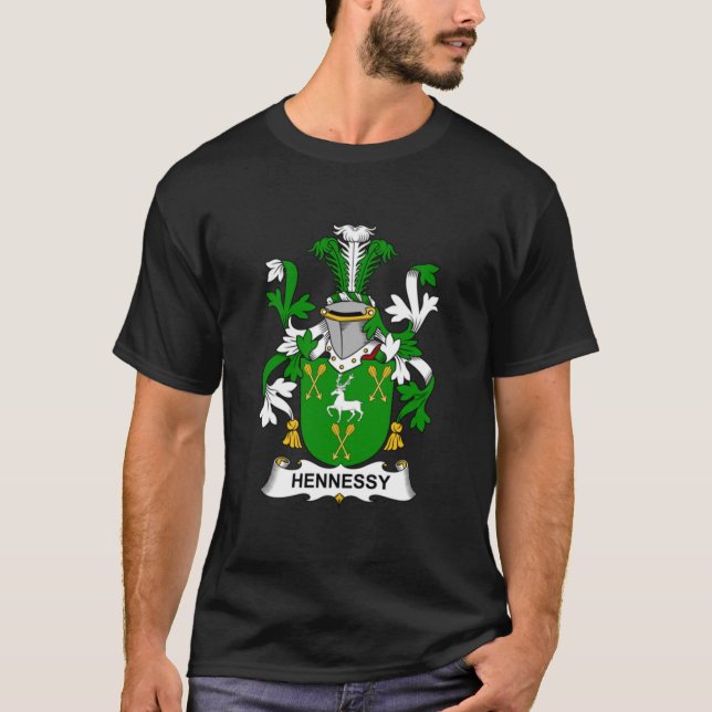 Hennessy Coat of Arms - Family Crest Shirt Essenti T (Framsida)