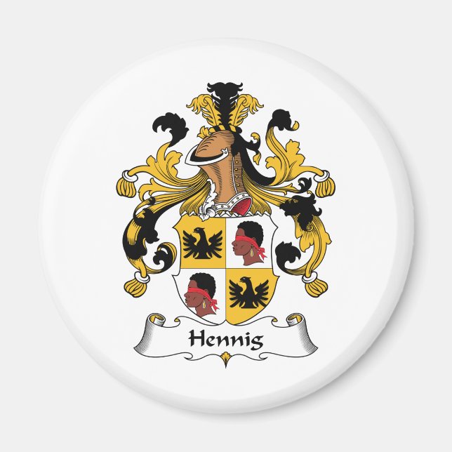 Hennig Family Crest Magnet (Framsidan)