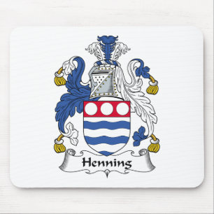 Henning familjvapensköld musmatta