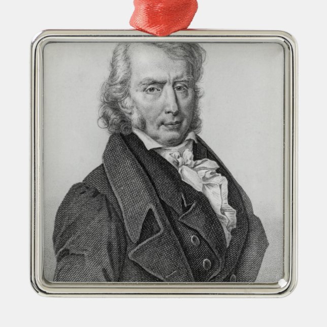 Henri Benjamin Konstant de Rebecque som ersättare Julgransprydnad Metall (Framsidan)