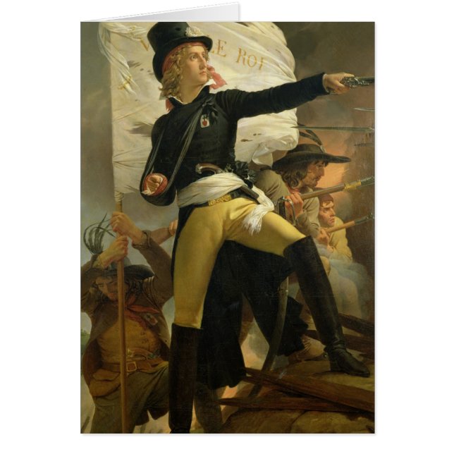 Henri de La Rochejaquelein, ledare av Hälsningskort (Framsidan)
