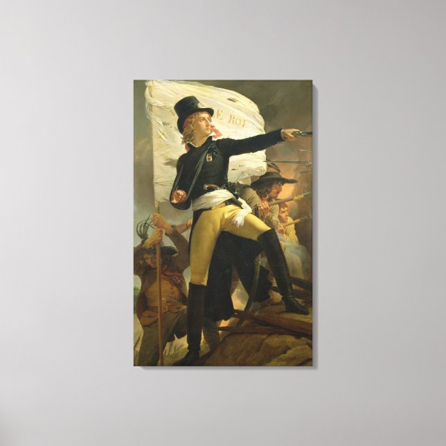 Henri de La Rochejaquelein , ledare för Canvastryck (Framsida)