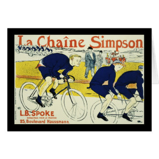 Henri de Toulouse La Chaine Simpson Hälsningskort