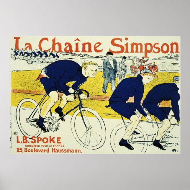 Henri de Toulouse La Chaine Simpson Poster (Framsidan)