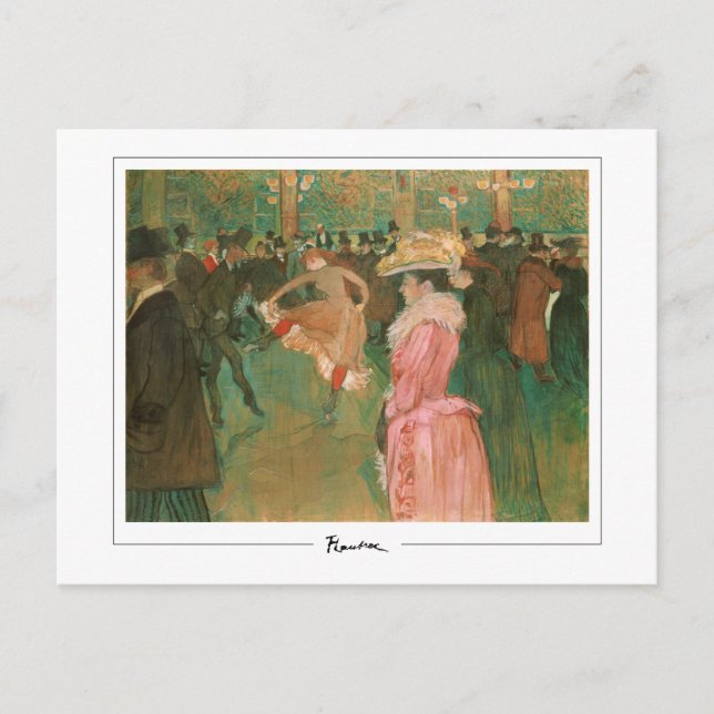 Henri de Toulouse-Lautrec #12 - Finkonst Postca… Vykort (Framsida)