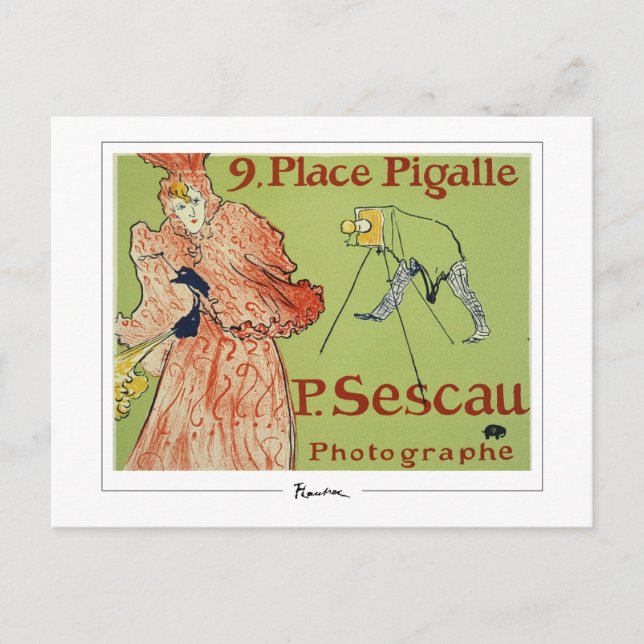 Henri de Toulouse-Lautrec #205 - Fine Art Postc... Vykort (Framsida)