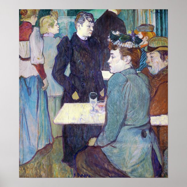 Henri de Toulouse-Lautrec A Corner of the Moulin Poster (Framsidan)