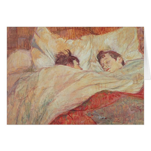 Henri de Toulouse-Lautrec | Bed, 1892-95 Hälsningskort (Framsidan Horizontal)