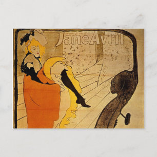 Henri de Toulouse-Lautrec Belle Epoque Vintage Art Vykort