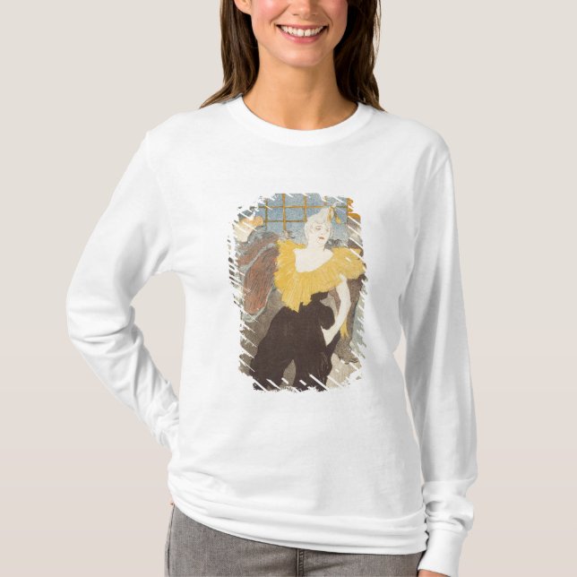 Henri de Toulouse-Lautrec | Clownessen i ret T-shirt (Framsida)
