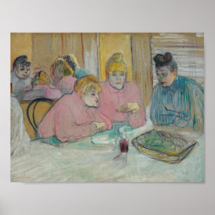 Henri de Toulouse-Lautrec - Dam i Dining Room Poster
