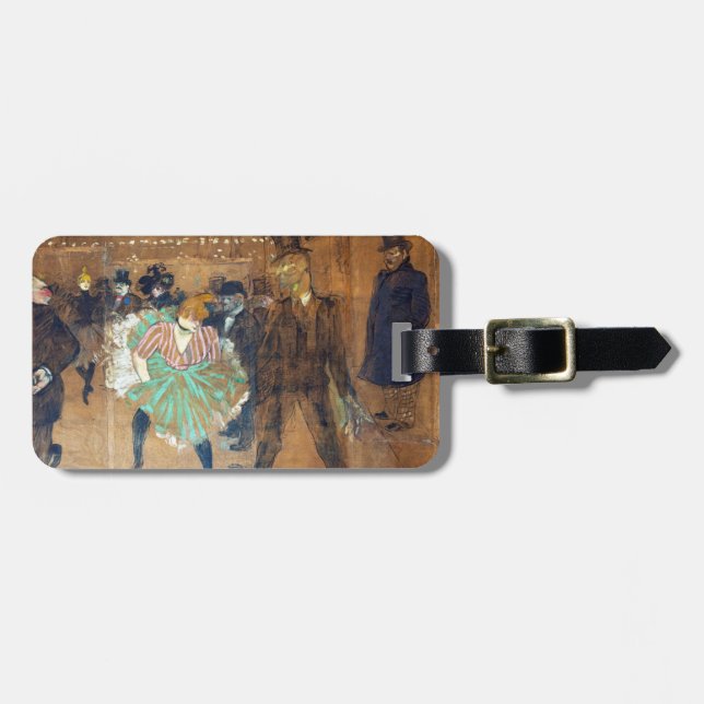 Henri de Toulouse-Lautrec - Dance at Rouge Bagagebricka (Horisontell Framsida)