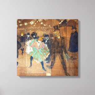 Henri de Toulouse-Lautrec - Dance at Rouge Canvastryck